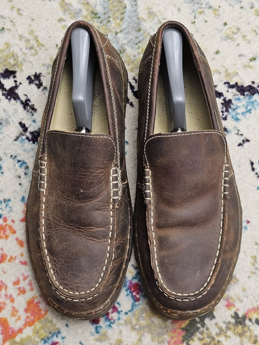 Dr. Doc Martens Jacob Mens Size 11 Brown Leather Loafers Slip On Casual Shoes